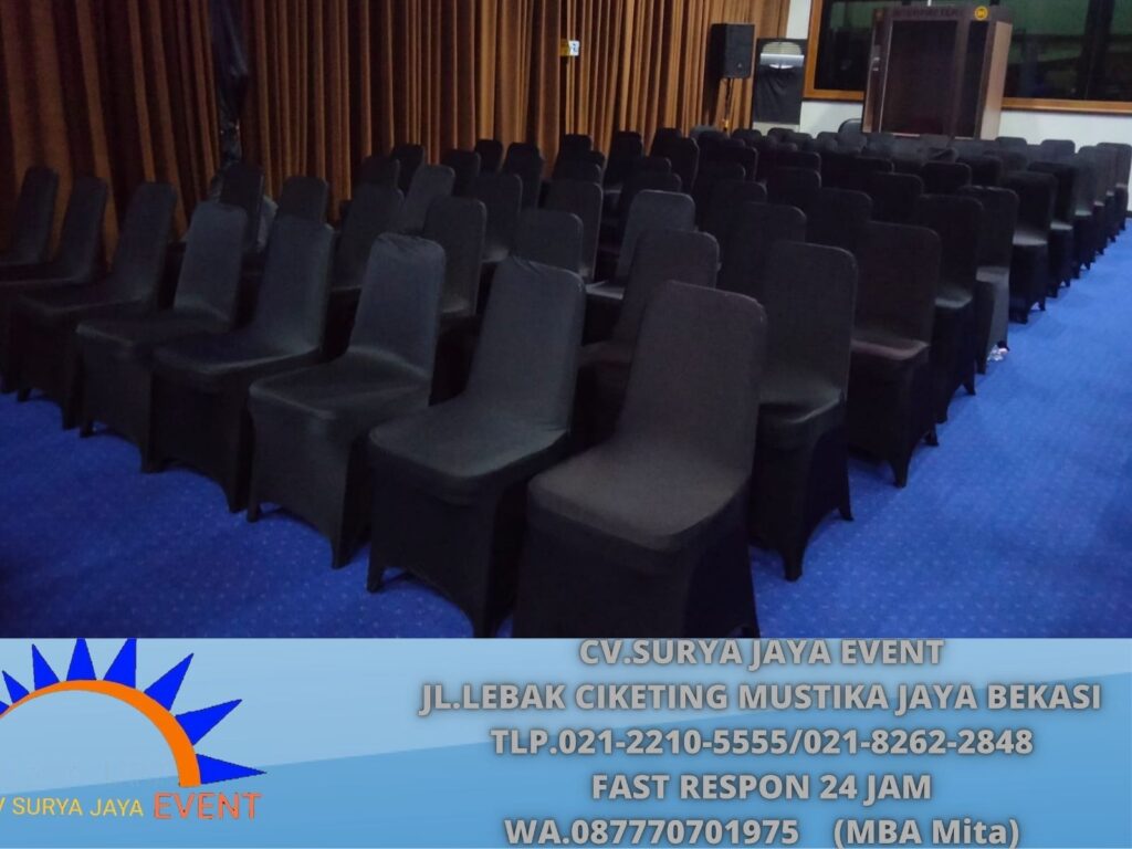 Jasa Sewa Kursi Stainless Cover Hitam Event RS Hermina Bekasi