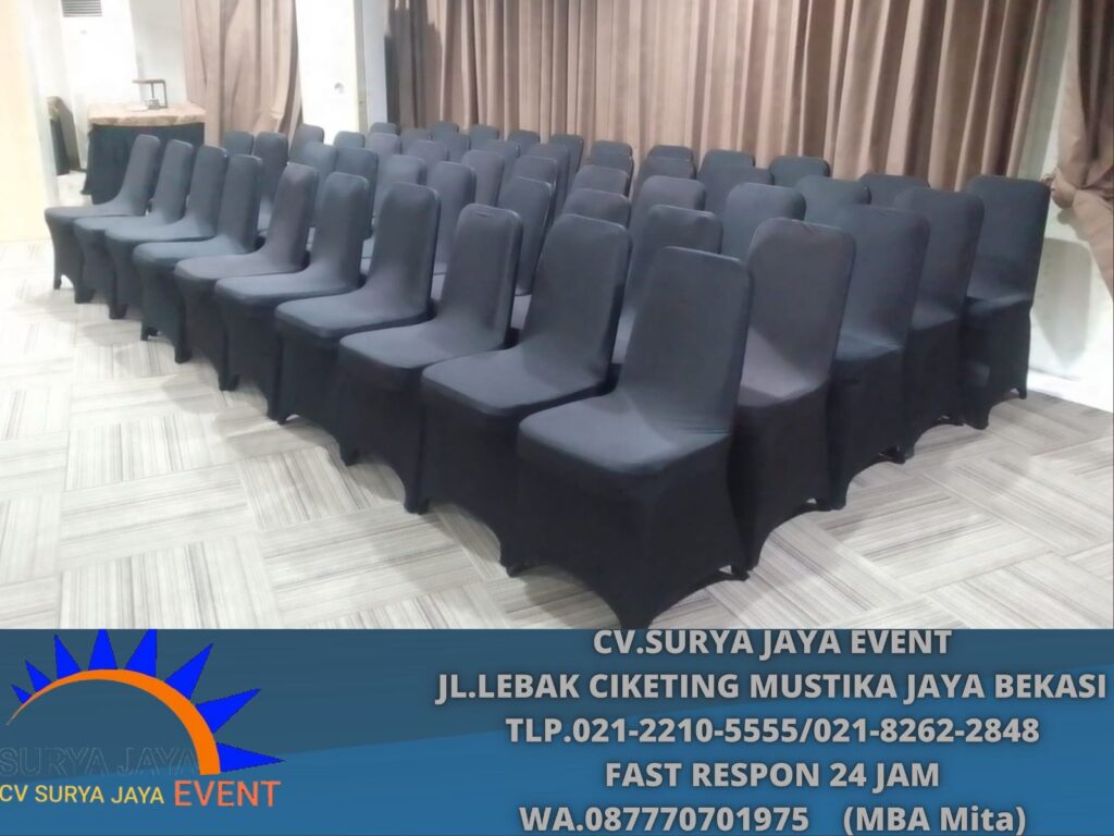 Jasa Sewa Kursi Stainless Cover Hitam Event RS Hermina Bekasi