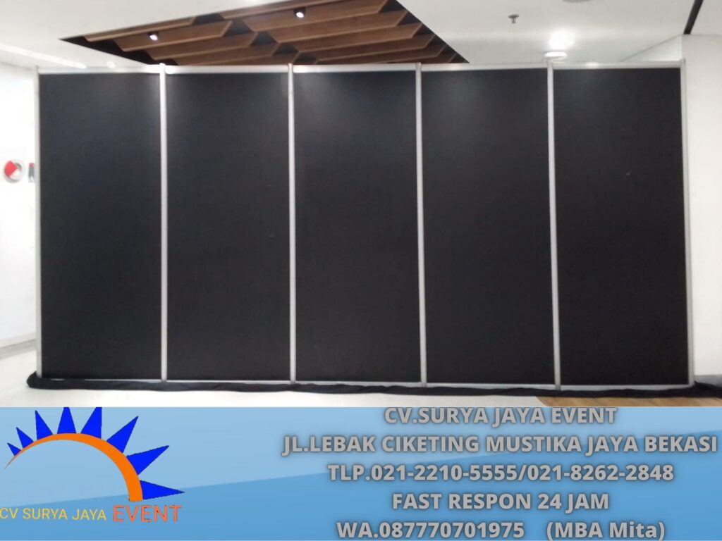 Jasa Layanan Sewa Partisi Hitam Event Hotel Artotel Kuningan