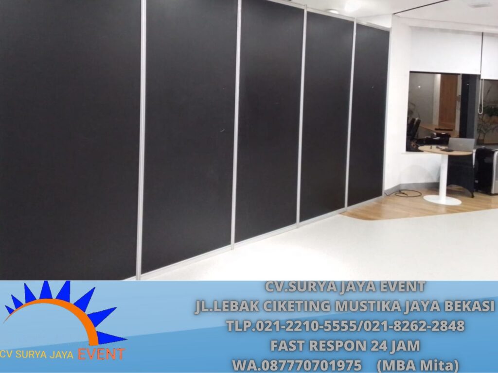 Jasa Layanan Sewa Partisi Hitam Event Hotel Artotel Kuningan