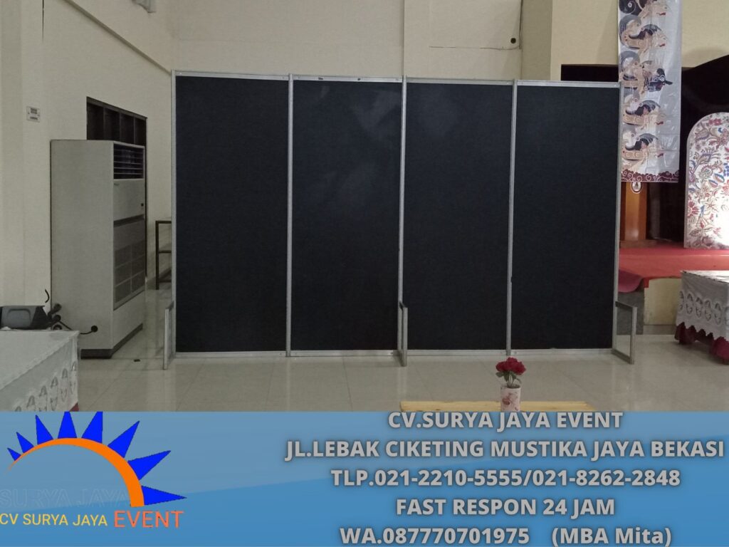 Jasa Layanan Sewa Partisi Hitam Event Hotel Artotel Kuningan