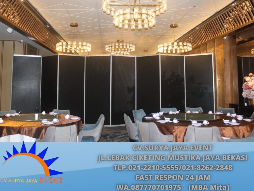 Jasa Layanan Sewa Partisi Hitam Event Hotel Artotel Kuningan