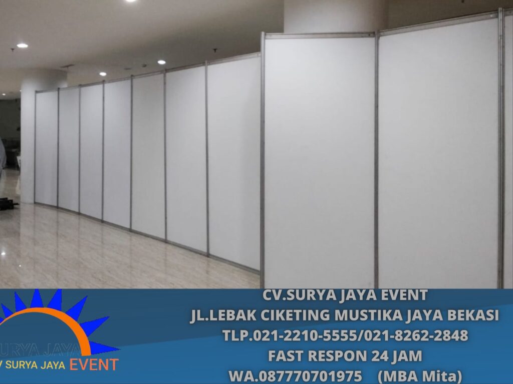 Rental Partisi Sekat Ruang Putih Jakarta