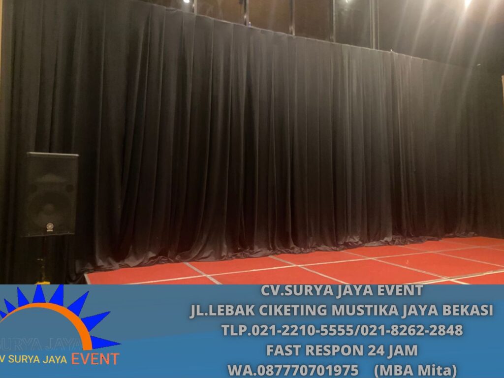 Rental Black Curtain Event TMII Jaktim