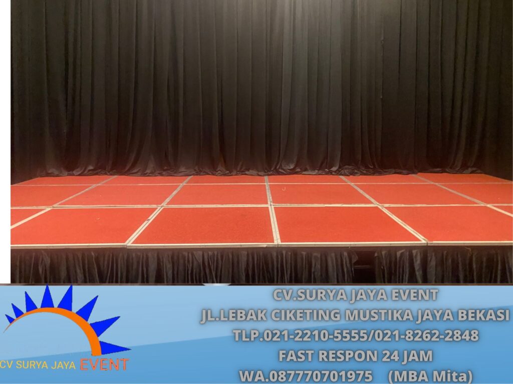 Rental Black Curtain Event TMII Jaktim