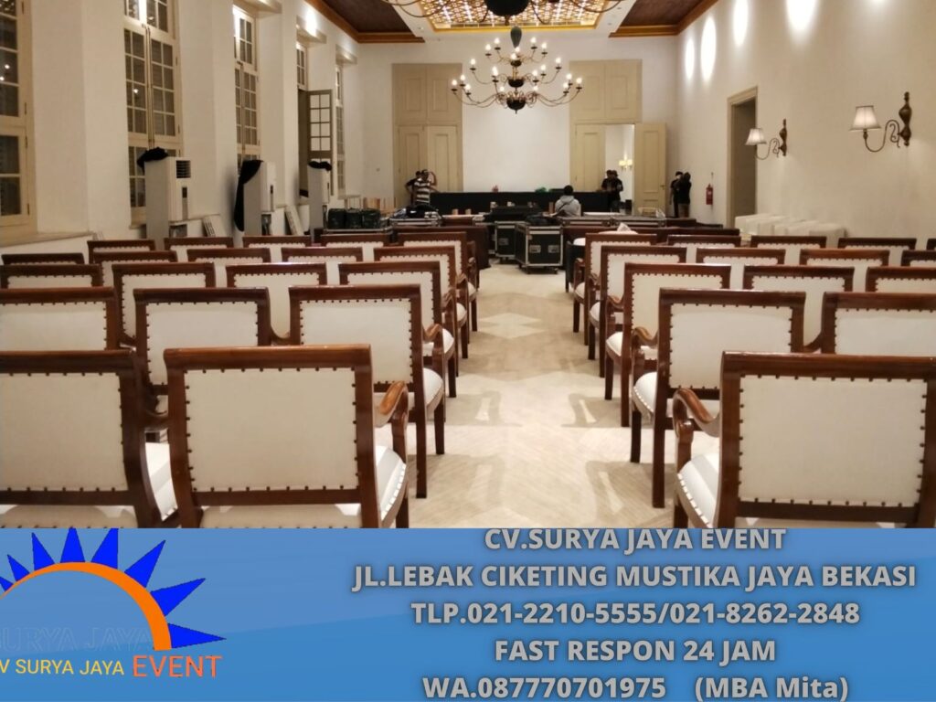 Jasa Sewa Kursi VIP Jokowi Event Beskem Megamendung Bogor