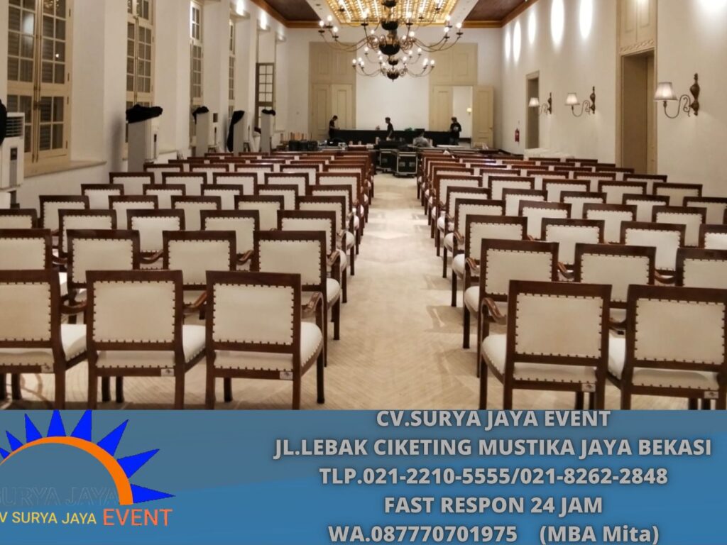 Jasa Sewa Kursi VIP Jokowi Event Beskem Megamendung Bogor
