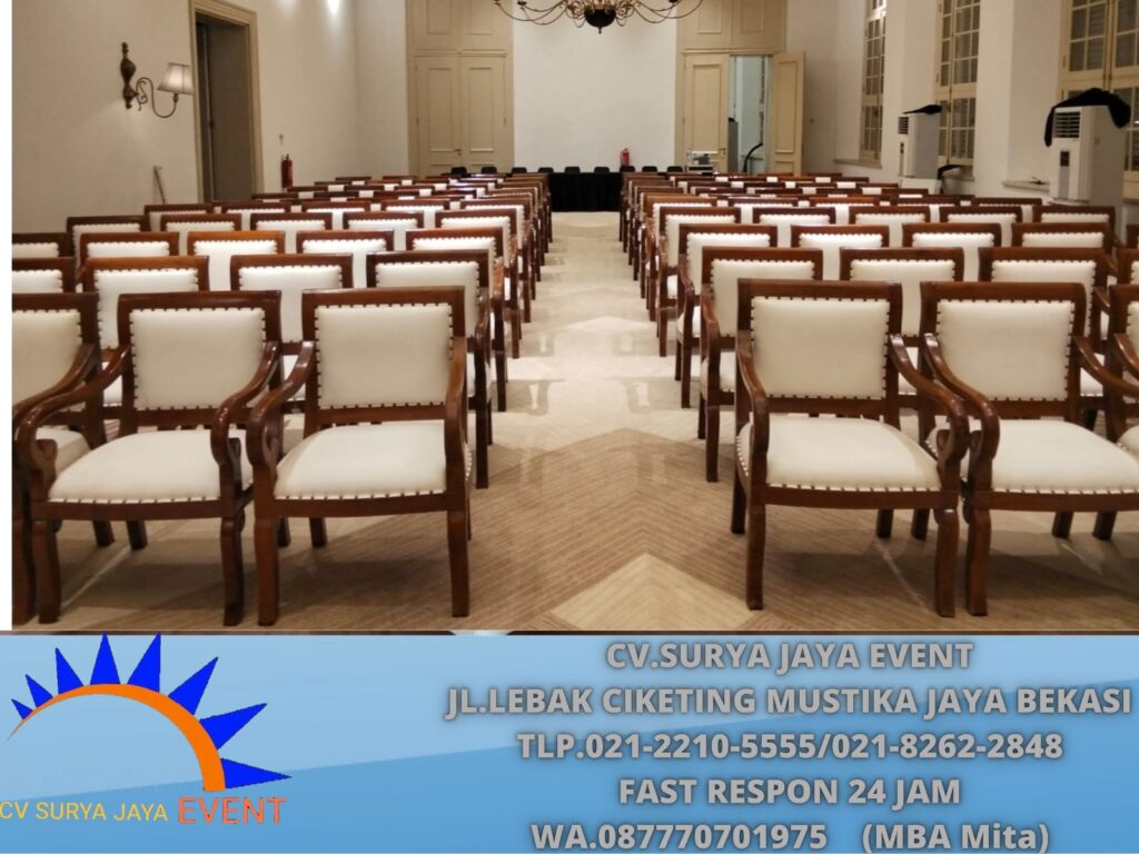 Jasa Sewa Kursi VIP Jokowi Event Beskem Megamendung Bogor