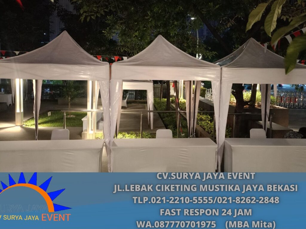 Vendor Sewa Tenda Bazar Putih 2x2m Area Jakarta