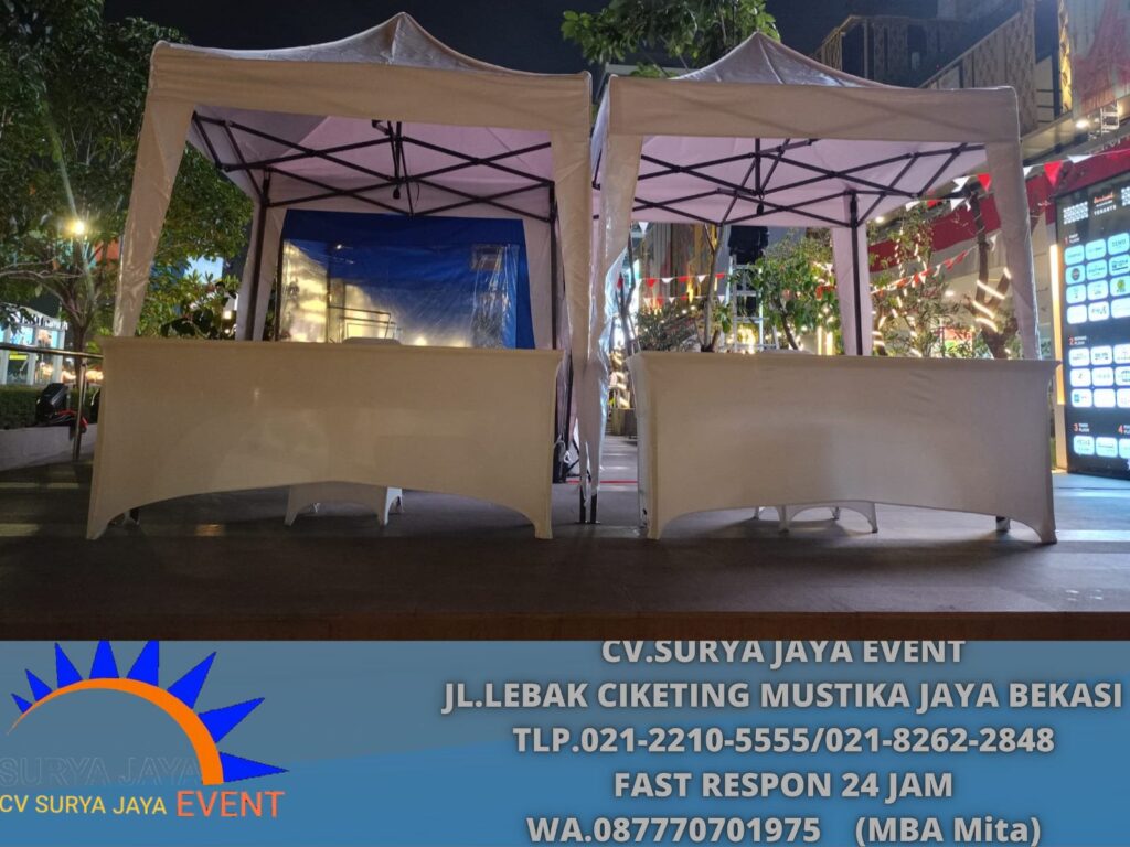 Vendor Sewa Tenda Bazar Putih 2x2m Area Jakarta