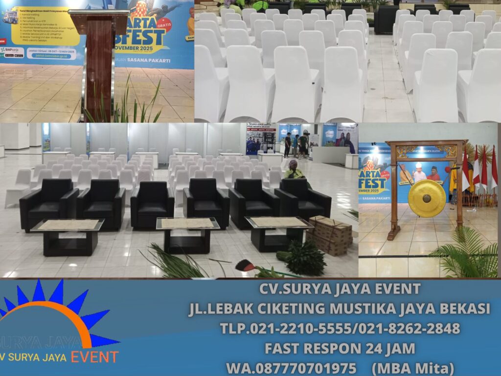 Sewa Podium,Gong Peresmian,Sofa,Kursi Kalibata Jaksel