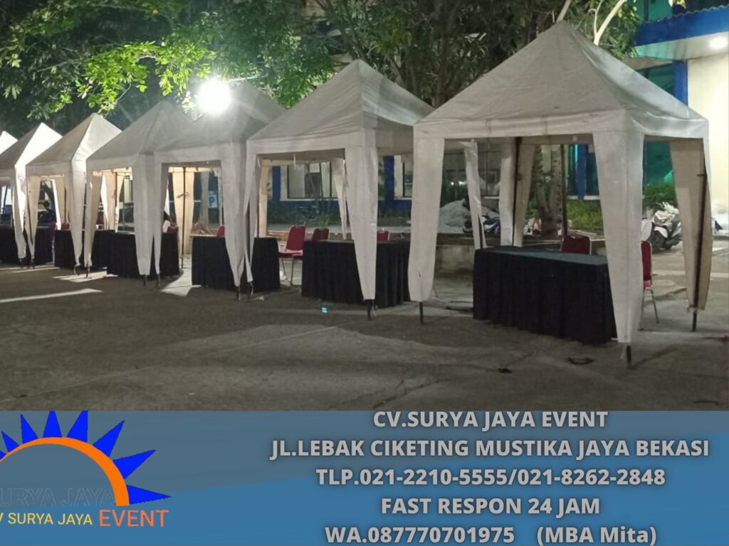 Vendor Sewa Tenda Bazar Putih 2x2m Area Jakarta