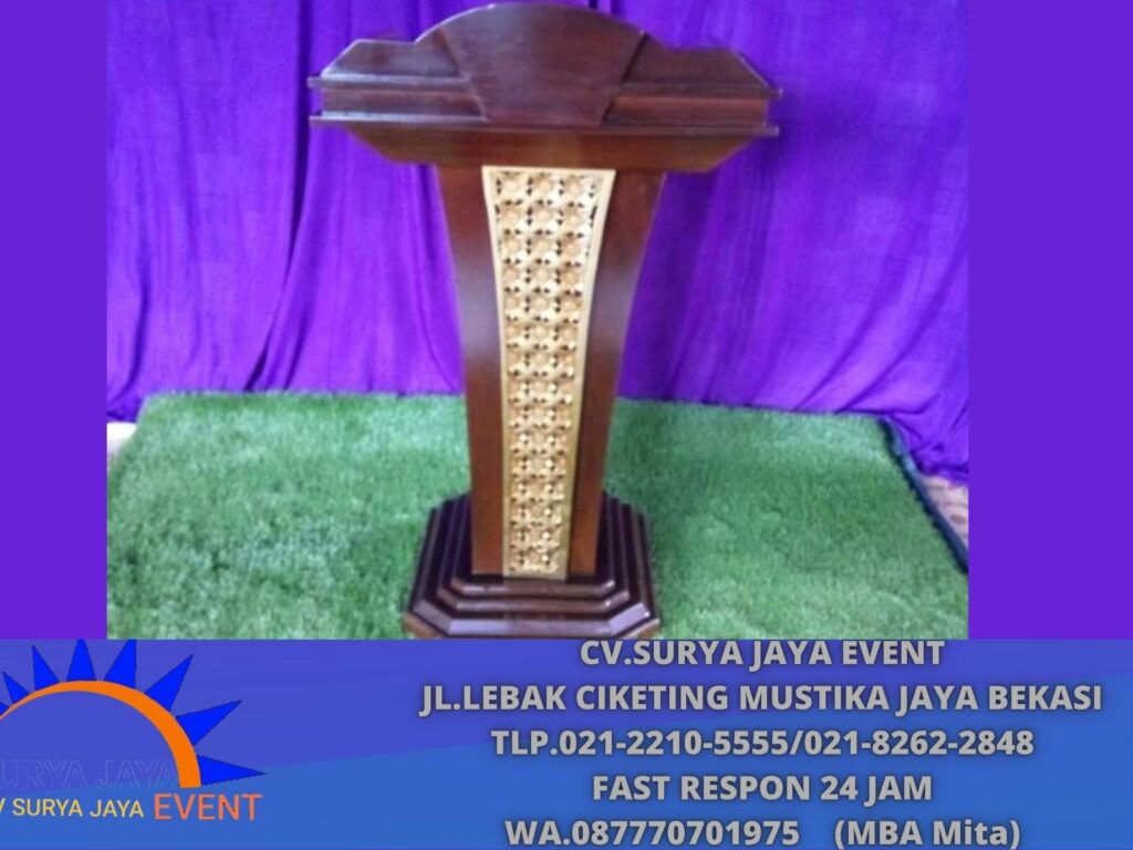 Pusat Sewa Podium VIP,Acrylic,Hitam Dan Cokelat di Jakarta