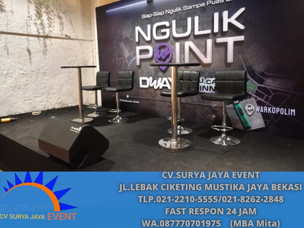 Sewa Barstool Hitam Set Meja Dan Kursi Area Bogor