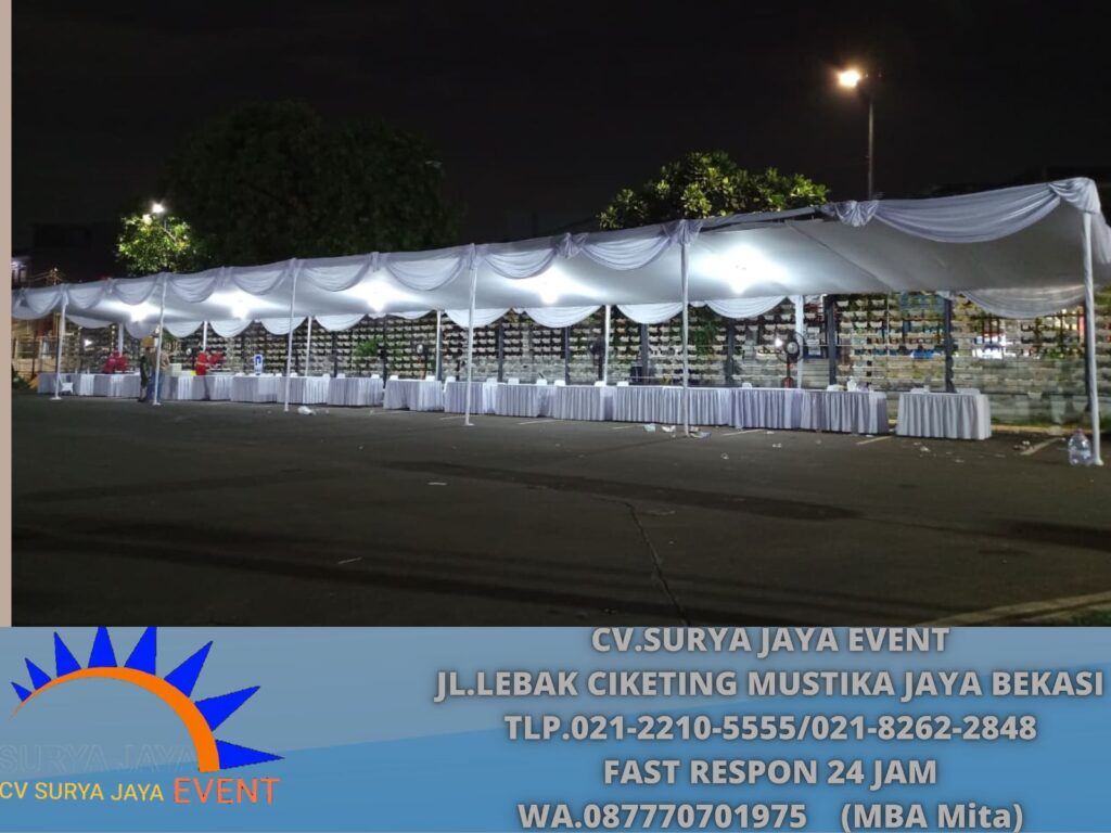 Sewa Tenda Plafon Putih,Flooring,Kursi Cover Putih Jakarta