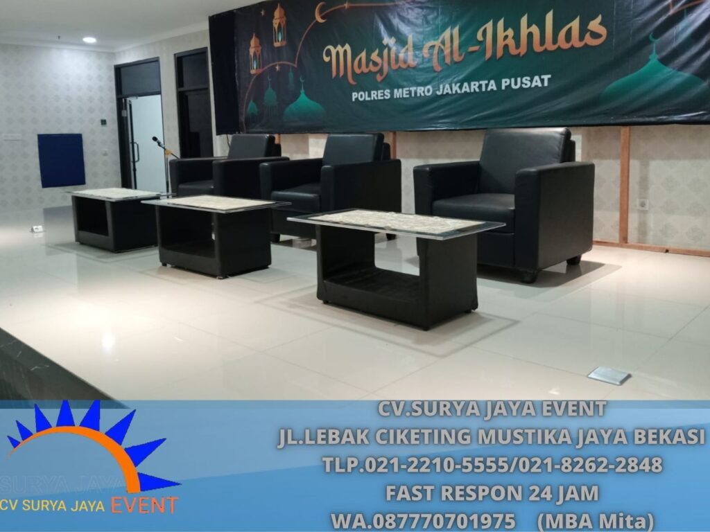 Rental Sofa Single Hitam Daerah Jakarta Pusat