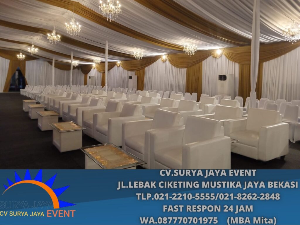Sewa Tenda Serut,Kursi,Meja,Flooring,Barstool Area Cikarang