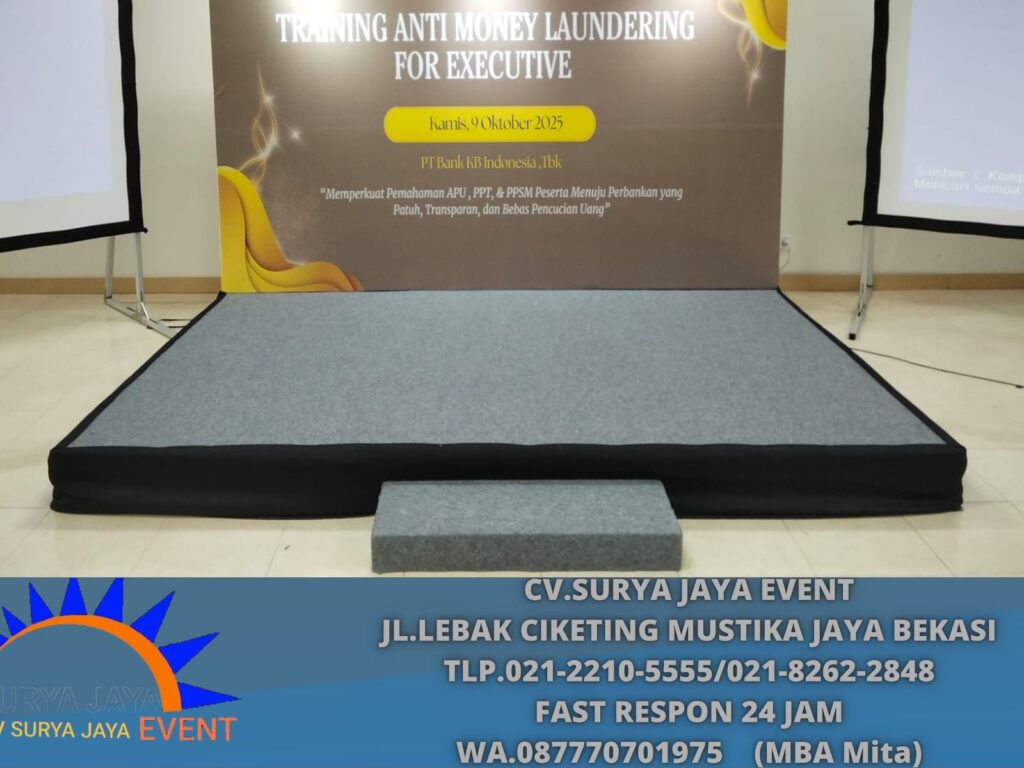 Rental Panggung Dan Backdrop Lengkap Lampu Sorot Jakarta