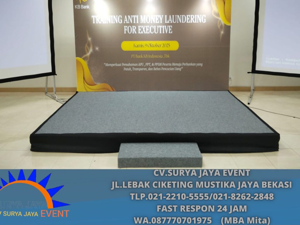 Rental Panggung Dan Backdrop Lengkap Lampu Sorot Jakarta