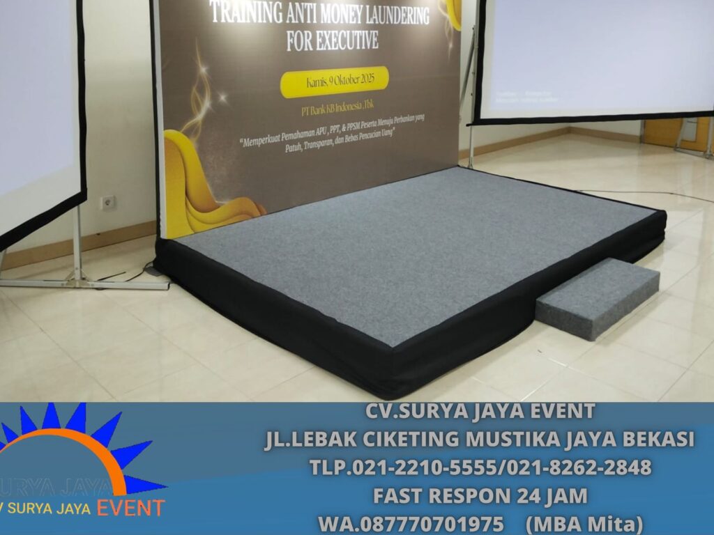 Rental Panggung Dan Backdrop Lengkap Lampu Sorot Jakarta
