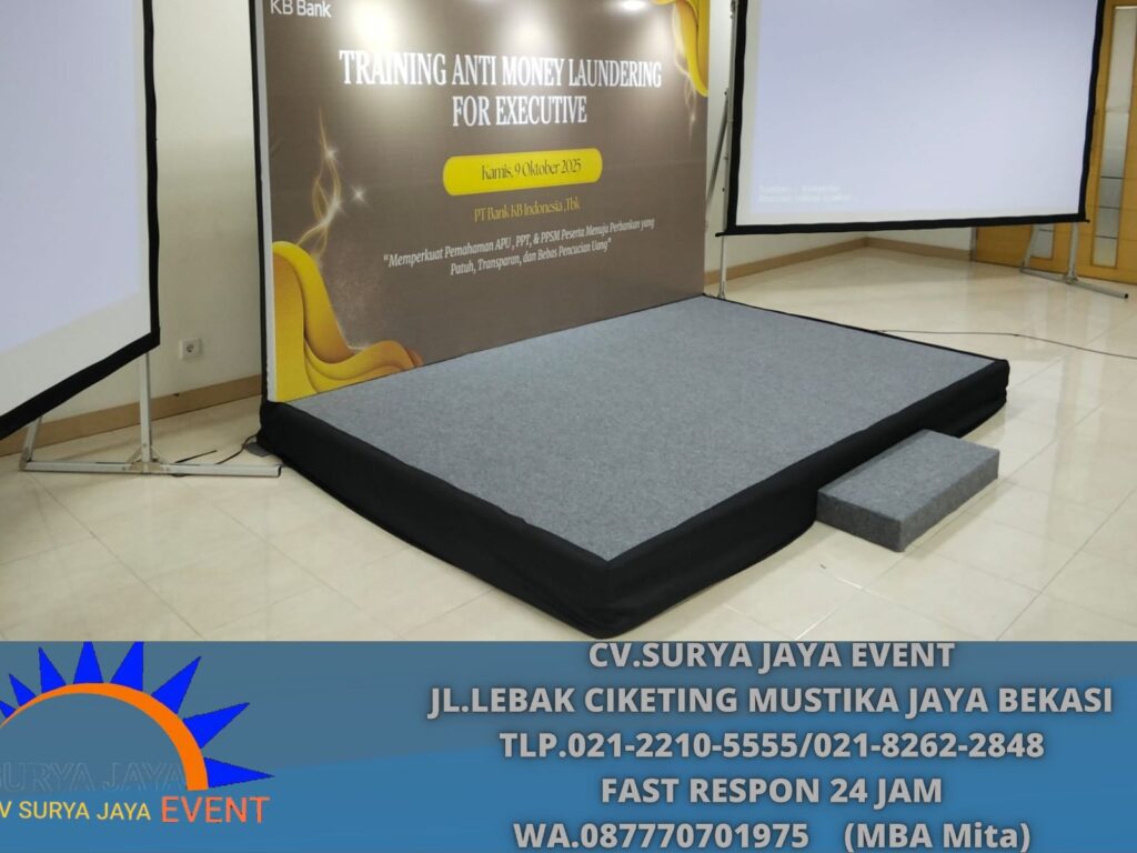 Rental Panggung Dan Backdrop Lengkap Lampu Sorot Jakarta