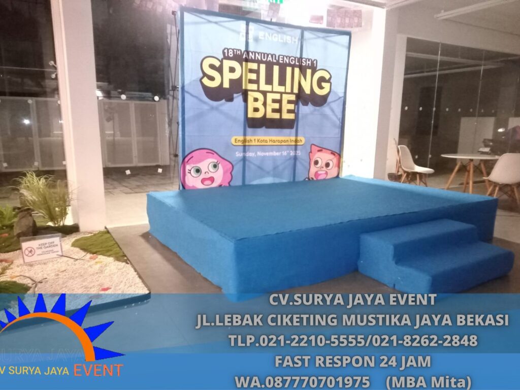 Sewa Panggung Karpet Biru Terang Jakarta Bersih Dan Kokoh