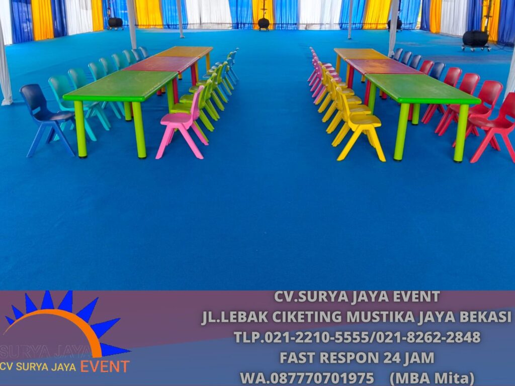 Sewa Kursi Anak Warna-warni Area PIK 2