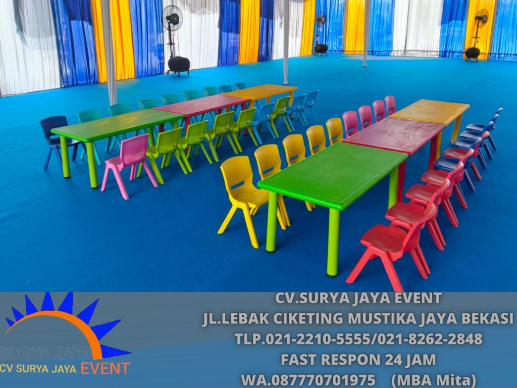 Sewa Kursi Anak Warna-warni Area PIK 2