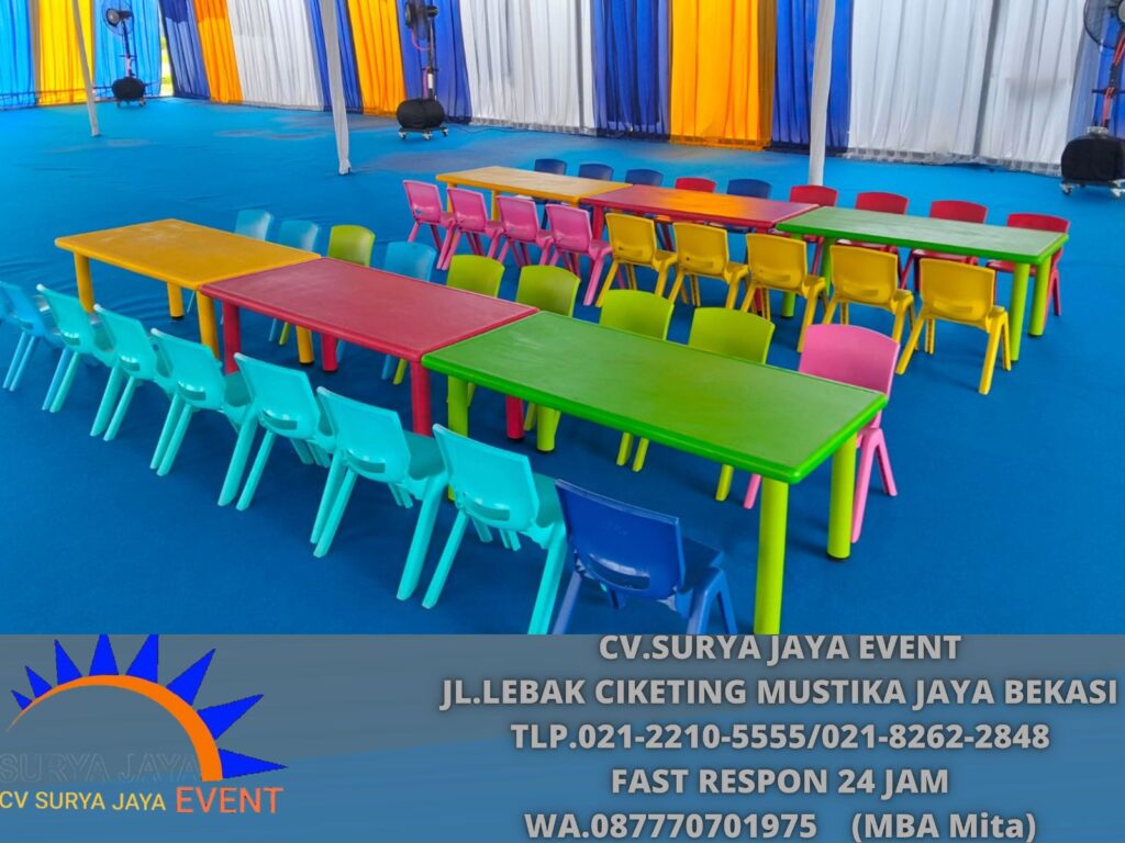 Sewa Kursi Anak Warna-warni Area PIK 2