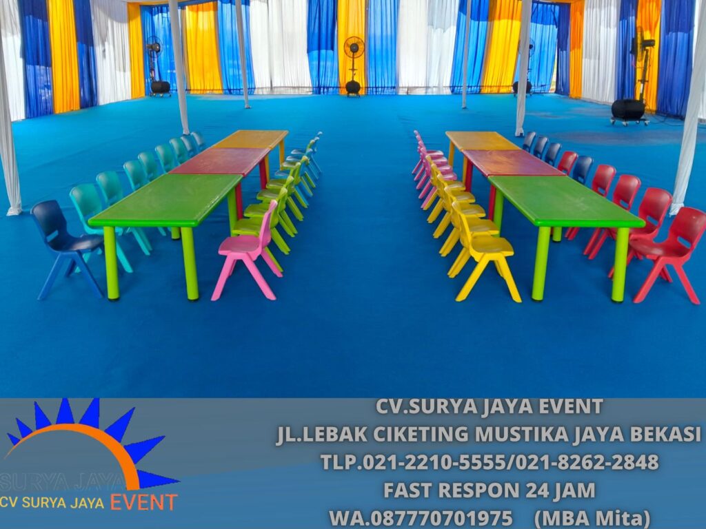 Sewa Kursi Anak Warna-warni Area PIK 2