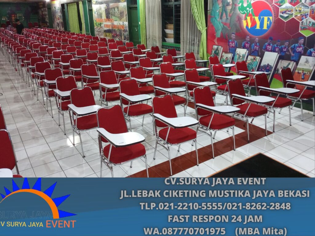 Rental Kursi Kuliah Merah Event Rindam Bandung