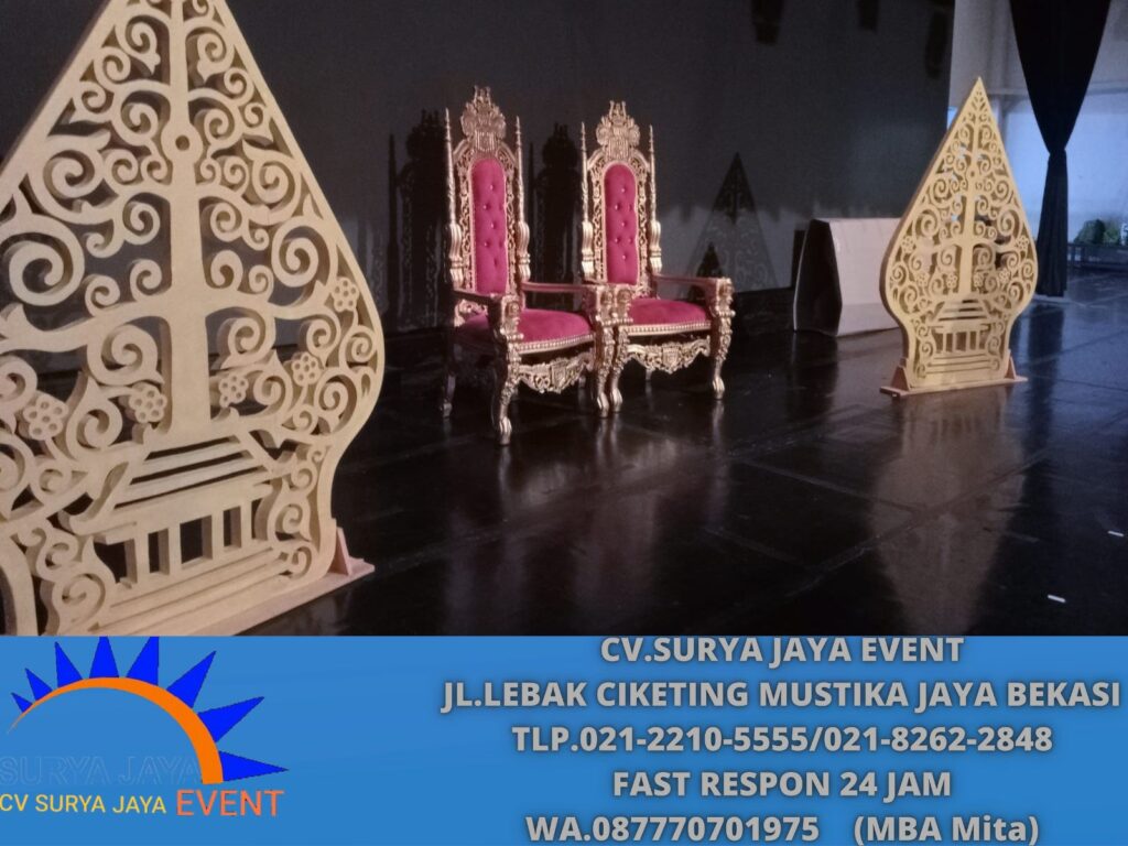 Rental Kursi Singgahsana Merah TMII Jakarta Timur