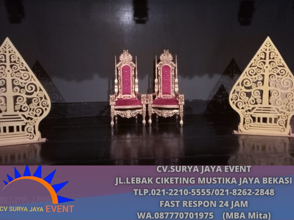 Rental Kursi Singgahsana Merah TMII Jakarta Timur