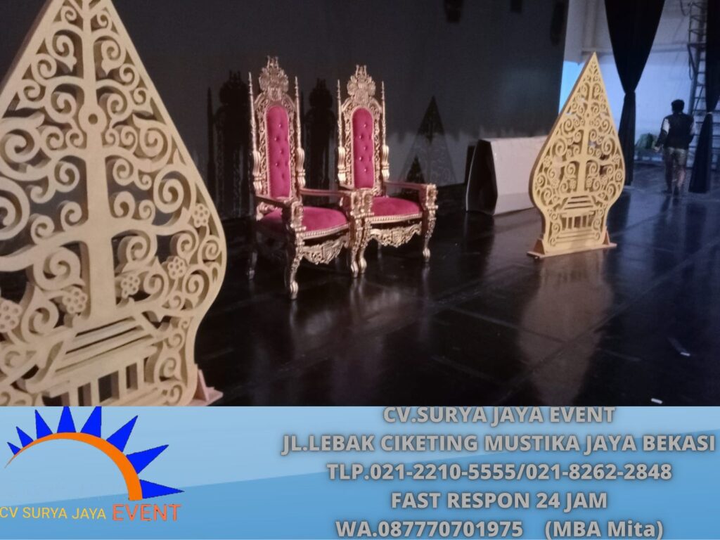 Rental Kursi Singgahsana Merah TMII Jakarta Timur