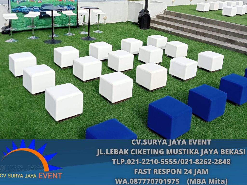 Sewa Puff,Barstool,Podium Hitam Jakarta