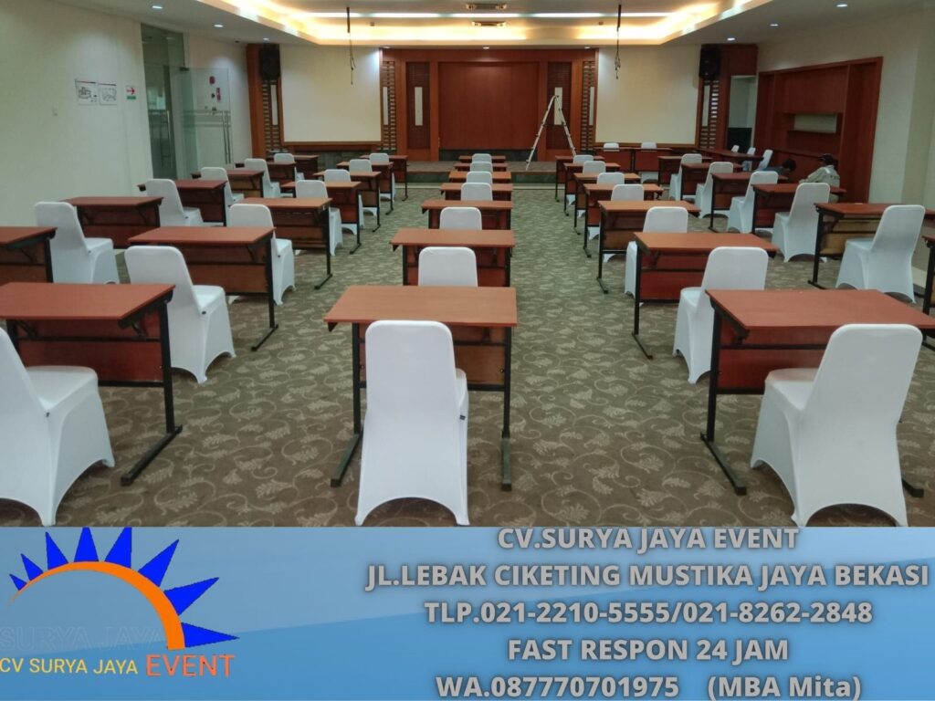 Sewa Meja Test Single Cokelat Event Area SCBD