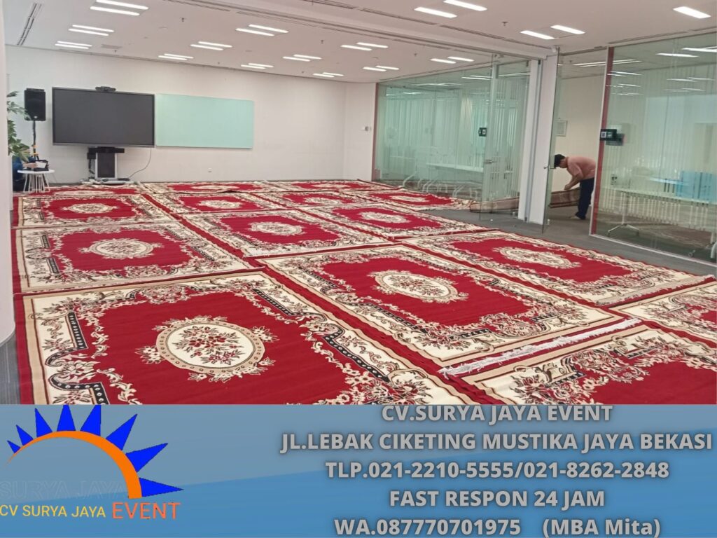 Rental Karpet Permadain merah Bogor