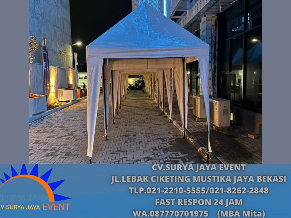 Rental Bazar Tent Putih Ukuran 2x2m Area Jakarta