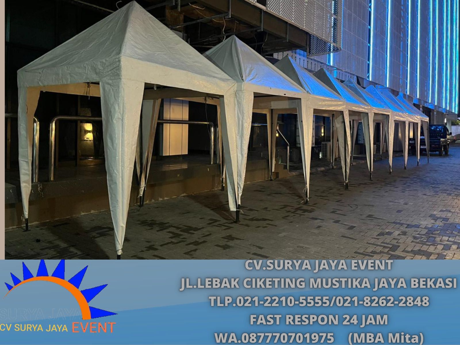 Bazar Tent Putih Ukuran 2x2m Area Jakarta (3)