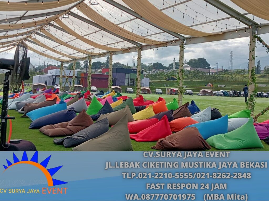 Sewa Beanbag Varian Warna Event LIDO Sukabumi