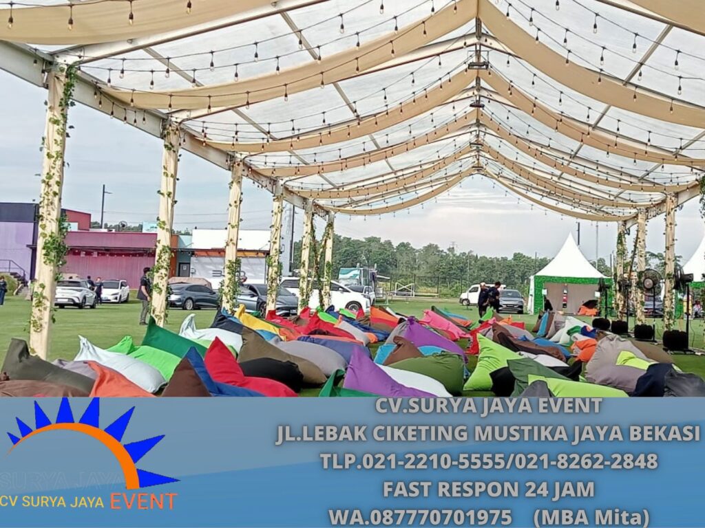 Sewa Beanbag Varian Warna Event LIDO Sukabumi