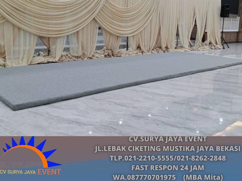 Rental Flooring Karpet Abu-abu Jaksel