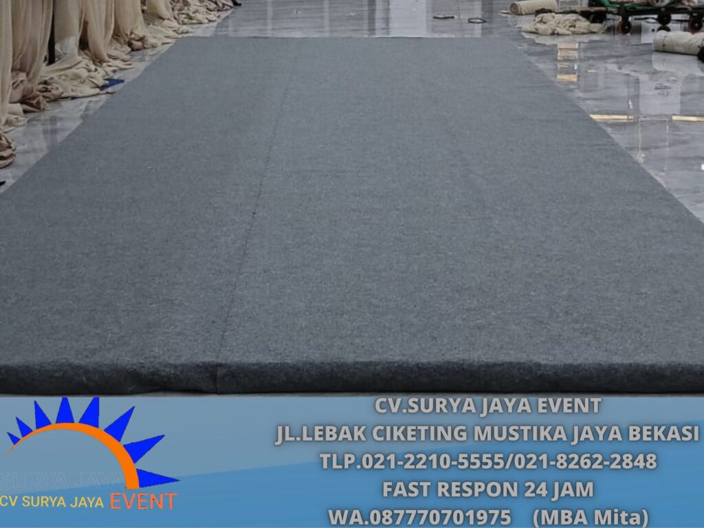 Rental Flooring Karpet Abu-abu Jaksel