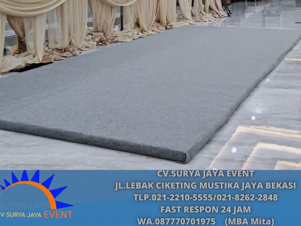 Rental Flooring Karpet Abu-abu Jaksel