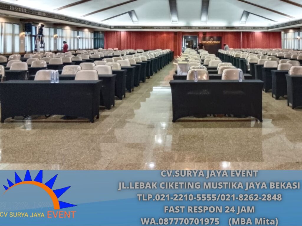 Sewa Meja Ibm Hpl Dan Cover taplak Meja Area Depok