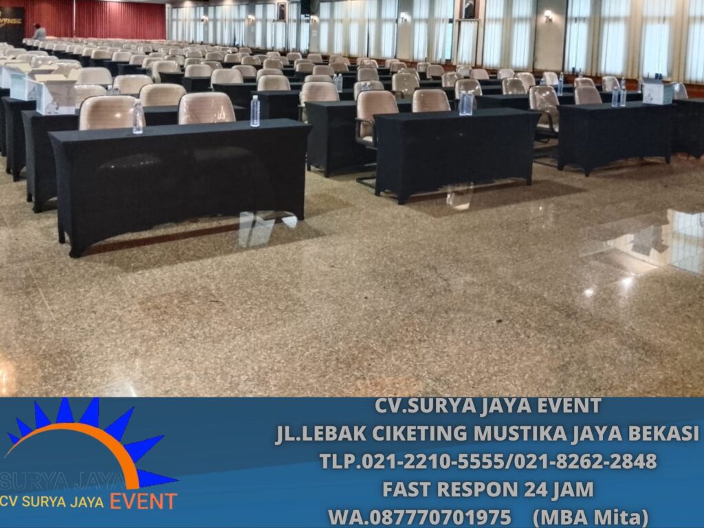Sewa Meja Ibm Hpl Dan Cover taplak Meja Area Depok