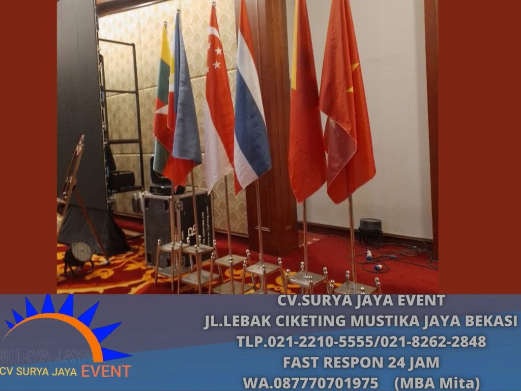 Rental Tiang Bendera VIP Kayu Dan Tiang Bendera Stainless Bogor