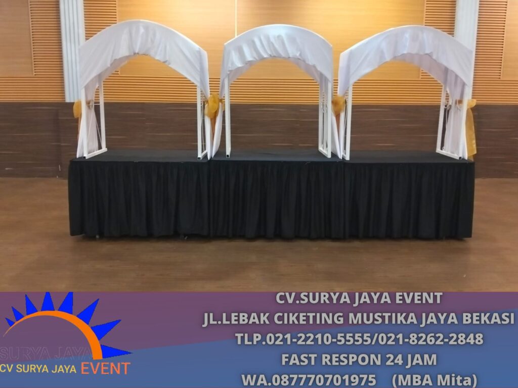 Sewa Meja Stand Makanan Atau Gubukan Full Cover Area Jakarta