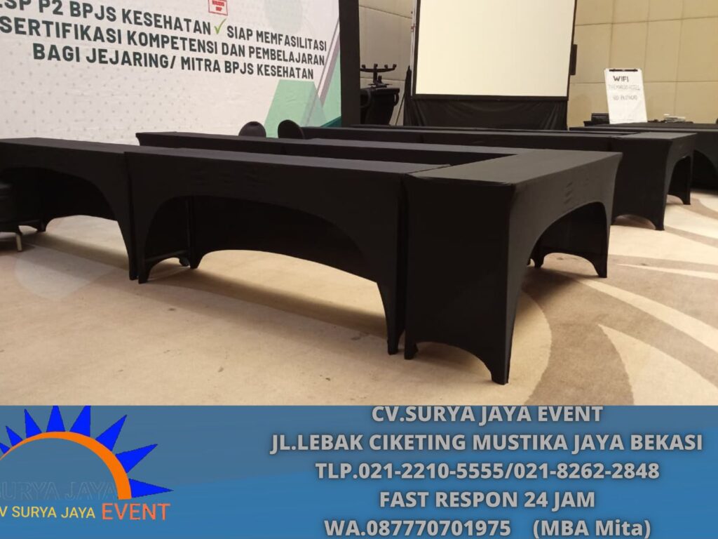 Sewa Meja Kotak HPL 120x60cm Senayan jakpus