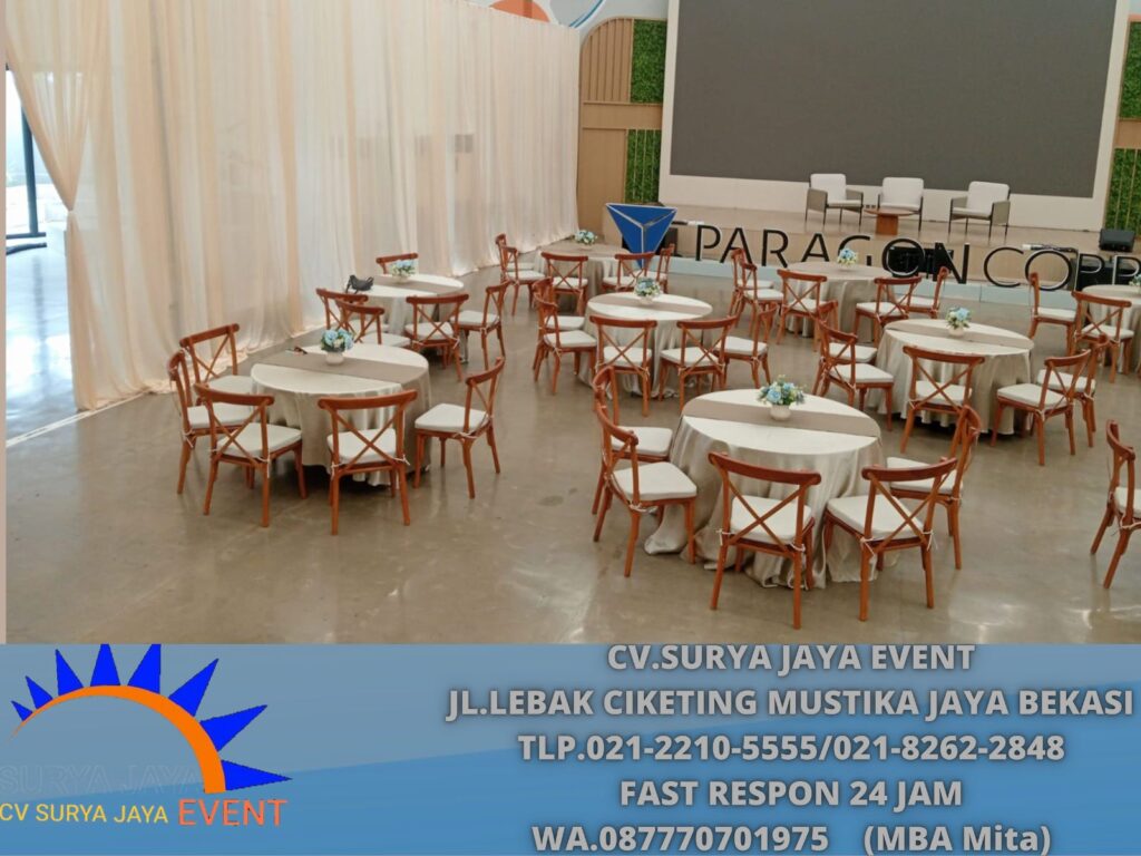 Sewa Round Table Set Kurssi Croshback Terdekat Jakarta